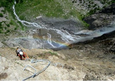 Framed via ferrata: the bride’s veil